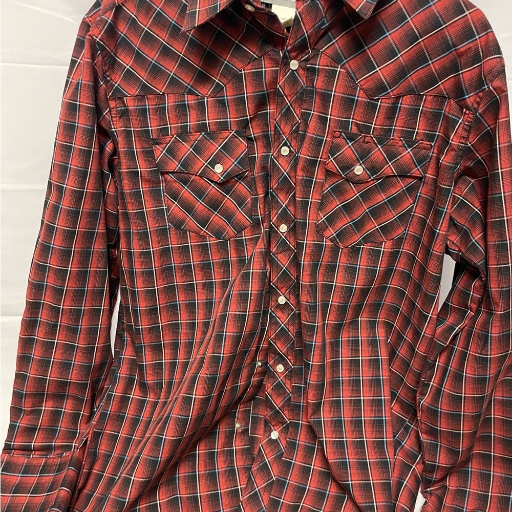 Men's Red Plaid Shirt